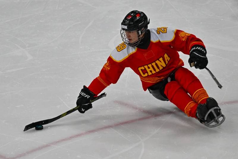 Ice Hockey. Paralympic Winter Games Milano-Cortina 2026. People's Republic Of China - The Germany Team. 06.03.2026