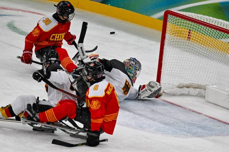 Ice Hockey. Paralympic Winter Games Milano-Cortina 2026. People's Republic Of China - The Germany Team. 06.03.2026