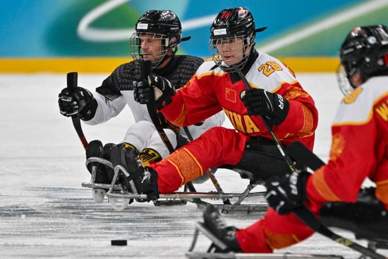 Ice Hockey. Paralympic Winter Games Milano-Cortina 2026. People's Republic Of China - The Germany Team. 06.03.2026
