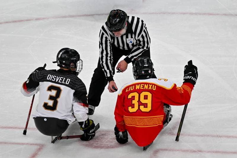 Ice Hockey. Paralympic Winter Games Milano-Cortina 2026. People's Republic Of China - The Germany Team. 06.03.2026