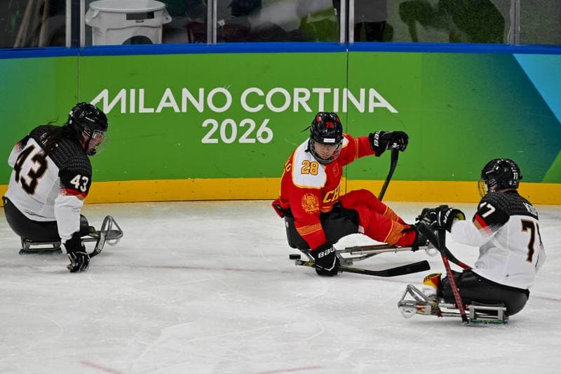 Ice Hockey. Paralympic Winter Games Milano-Cortina 2026. People's Republic Of China - The Germany Team. 06.03.2026