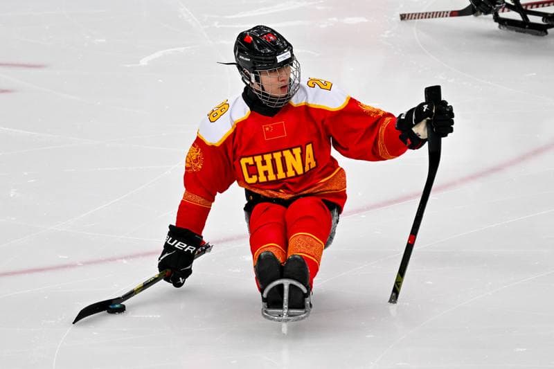 Ice Hockey. Paralympic Winter Games Milano-Cortina 2026. People's Republic Of China - The Germany Team. 06.03.2026