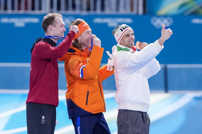 Speed Skating. Olympic Winter Games Milano Cortina 2026. Medal Ceremony. 21.02.2026