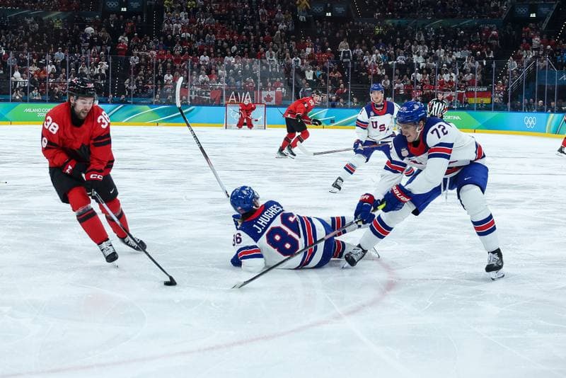 Ice Hockey. Olympic Winter Games Milano-Cortina 2026. Canada - USA. 22.02.2026