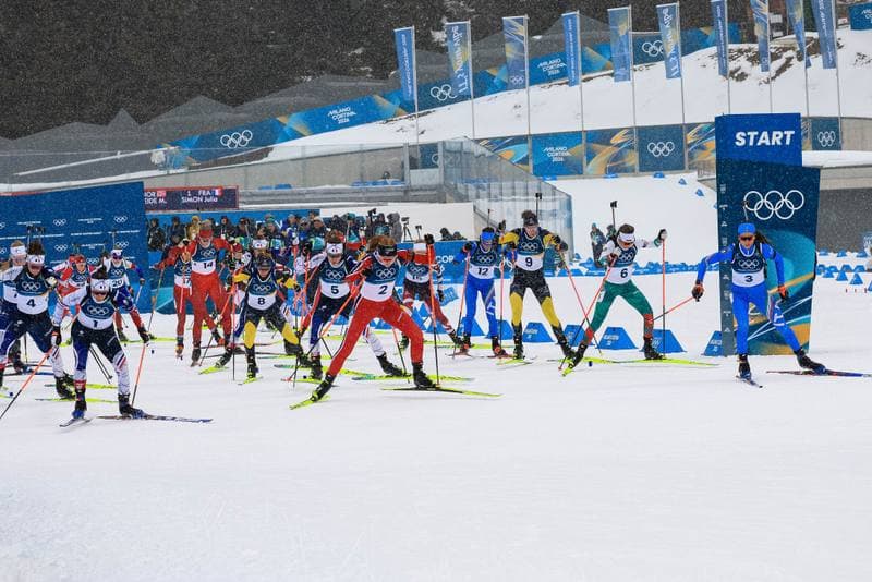 Biathlon. Olympic Winter Games Milano-Cortina 2026. Women's 12.5km Mass Start. 21.02.2026