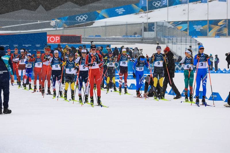 Biathlon. Olympic Winter Games Milano-Cortina 2026. Women's 12.5km Mass Start. 21.02.2026
