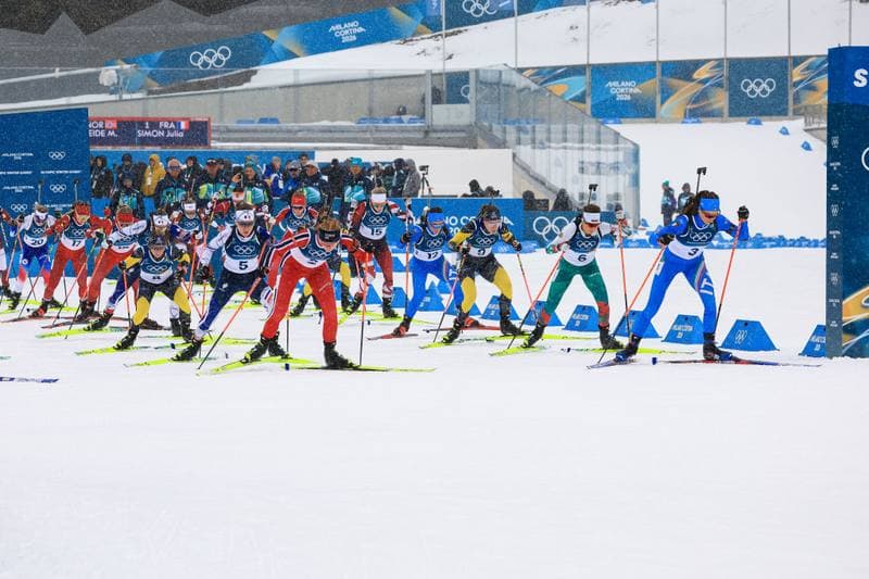 Biathlon. Olympic Winter Games Milano-Cortina 2026. Women's 12.5km Mass Start. 21.02.2026