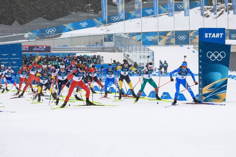 Biathlon. Olympic Winter Games Milano-Cortina 2026. Women's 12.5km Mass Start. 21.02.2026