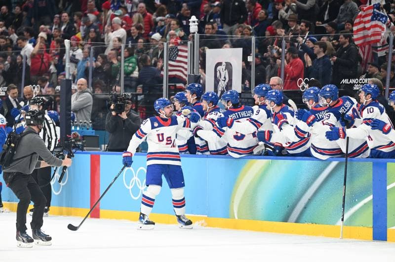 Ice Hockey. Olympic Winter Games Milano-Cortina 2026. USA - Slovakia. 20.02.2026