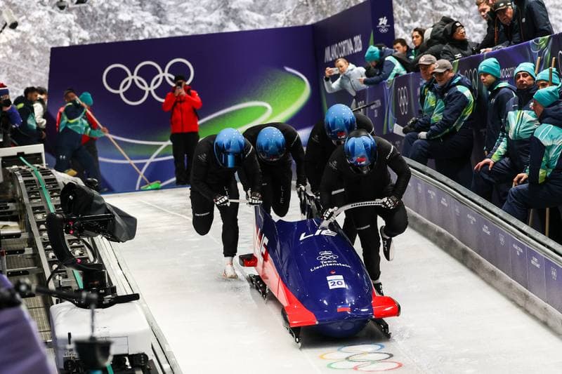 Bobsleigh. XXV Olympic Winter Games. Official Training. 19.02.2026