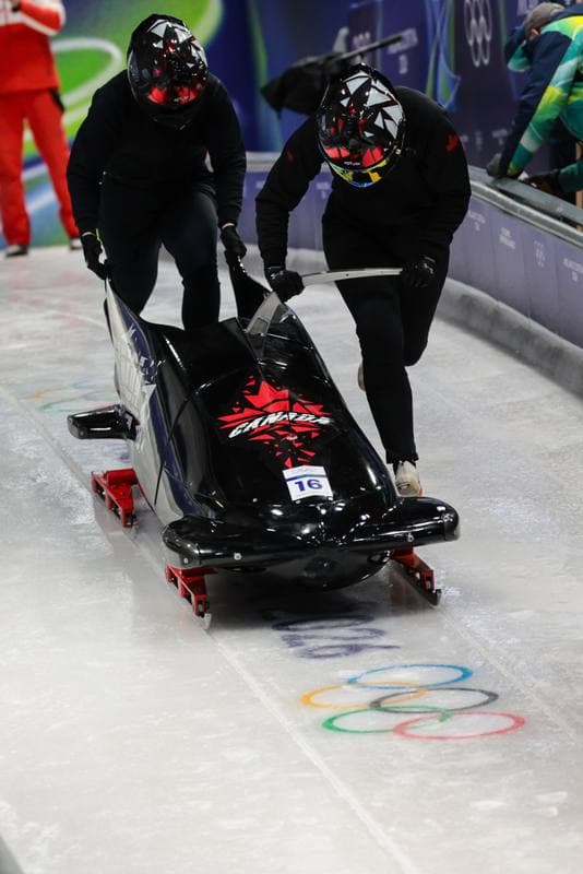 Bobsleigh. XXV Olympic Winter Games. Official Training. 19.02.2026