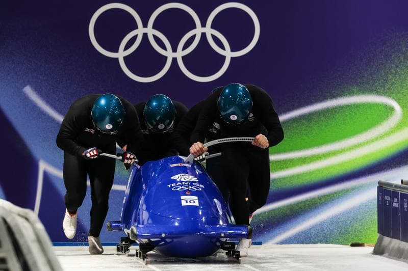 Bobsleigh. XXV Olympic Winter Games. Official Training. 19.02.2026