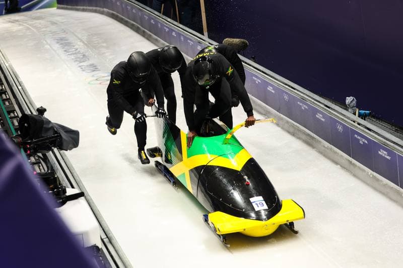 Bobsleigh. XXV Olympic Winter Games. Official Training. 19.02.2026