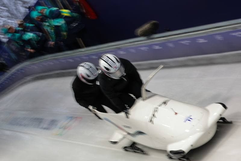 Bobsleigh. XXV Olympic Winter Games. Official Training. 19.02.2026