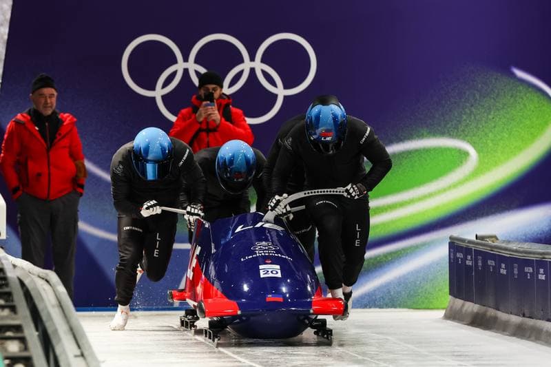 Bobsleigh. XXV Olympic Winter Games. Official Training. 19.02.2026