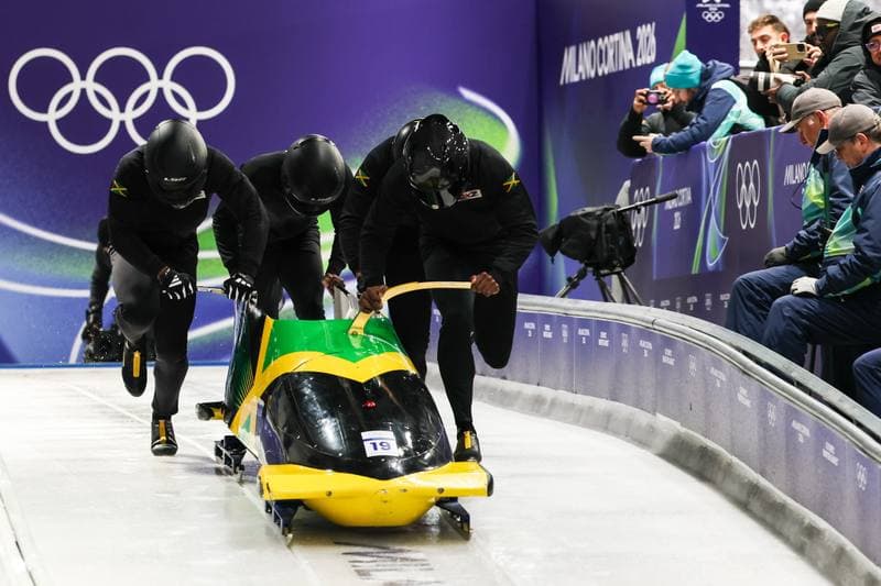 Bobsleigh. XXV Olympic Winter Games. Official Training. 19.02.2026