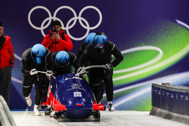 Bobsleigh. XXV Olympic Winter Games. Official Training. 19.02.2026