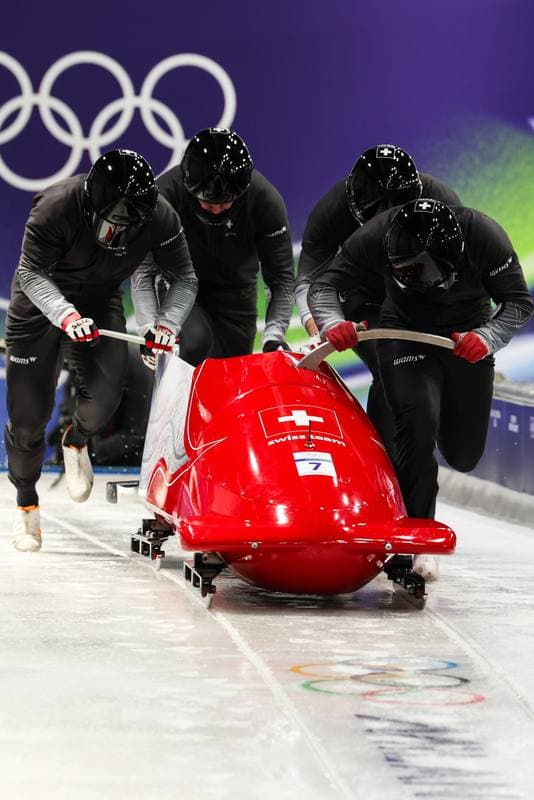 Bobsleigh. XXV Olympic Winter Games. Official Training. 19.02.2026
