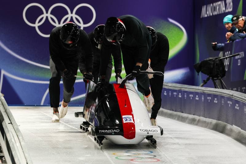 Bobsleigh. XXV Olympic Winter Games. Official Training. 19.02.2026