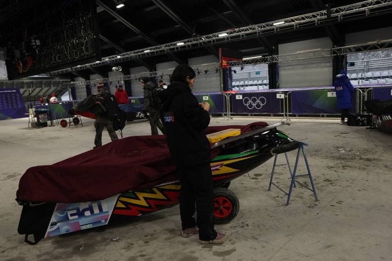 Bobsleigh. XXV Olympic Winter Games. Official Training. 19.02.2026