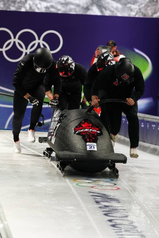 Bobsleigh. XXV Olympic Winter Games. Official Training. 19.02.2026