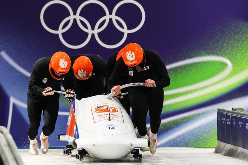Bobsleigh. XXV Olympic Winter Games. Official Training. 19.02.2026