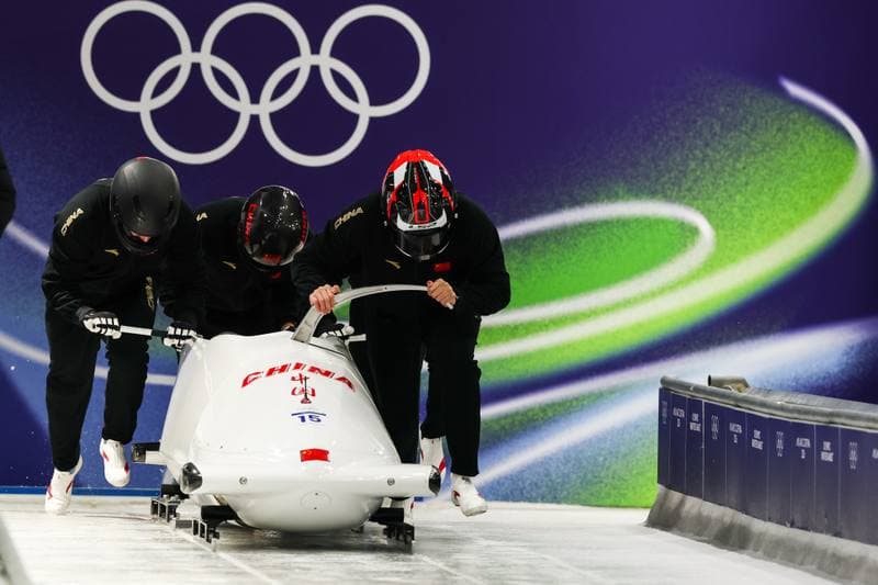 Bobsleigh. XXV Olympic Winter Games. Official Training. 19.02.2026