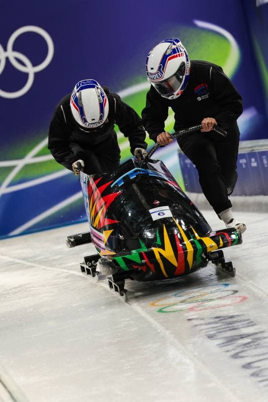 Bobsleigh. XXV Olympic Winter Games. Official Training. 19.02.2026