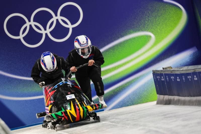 Bobsleigh. XXV Olympic Winter Games. Official Training. 19.02.2026