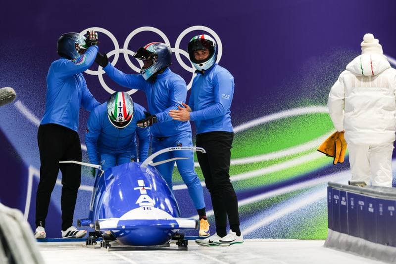 Bobsleigh. XXV Olympic Winter Games. Official Training. 19.02.2026