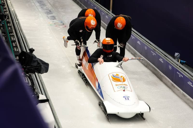 Bobsleigh. XXV Olympic Winter Games. Official Training. 19.02.2026