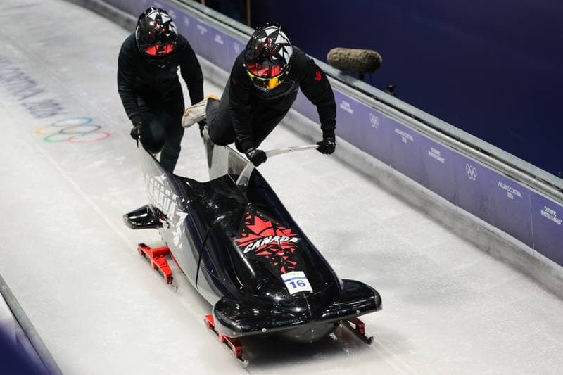 Bobsleigh. XXV Olympic Winter Games. Official Training. 19.02.2026