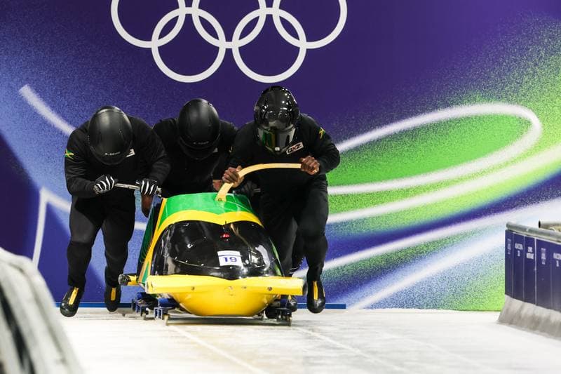 Bobsleigh. XXV Olympic Winter Games. Official Training. 19.02.2026
