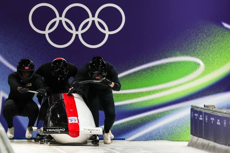 Bobsleigh. XXV Olympic Winter Games. Official Training. 19.02.2026