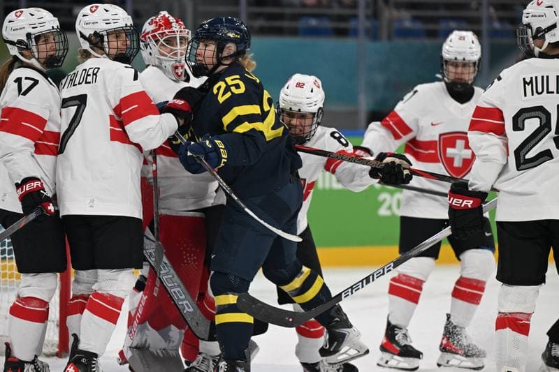 Ice Hockey. Olympic Winter Games Milano-Cortina 2026. Switzerland - Sweden. 19.02.2026