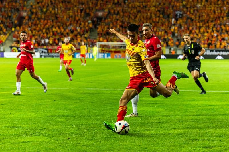Football. PKO BP Ekstraklasa. Jagiellonia Bialystok - Widzew Lodz. 01.09.2024