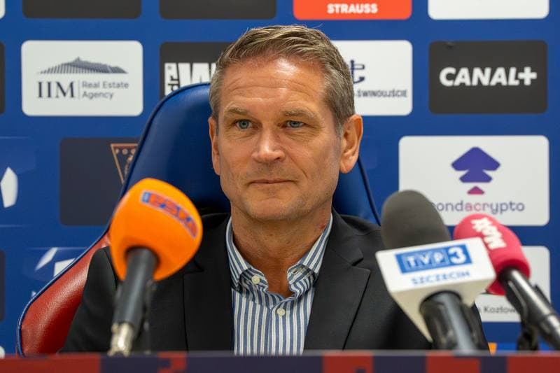 Football. Pogon Szczecin. Press Conference. 30.09.2025