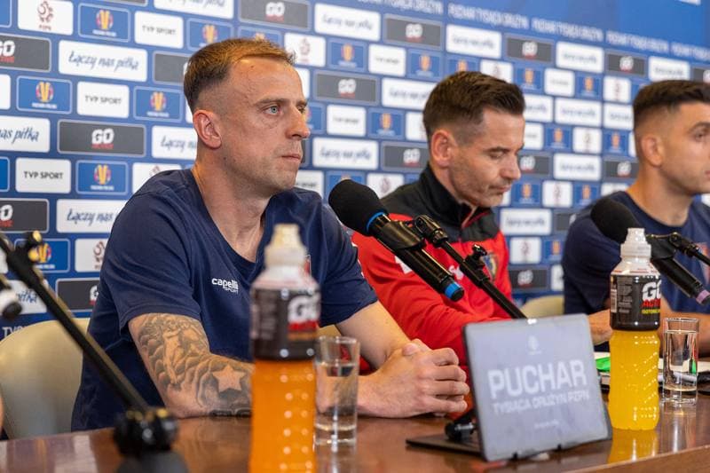 Football. Pogon Szczecin. Press Conference. 01.05.2025