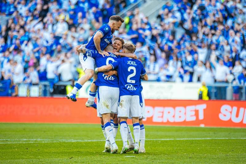 Football. PKO BP Ekstraklasa. Lech Poznan - Piast Gliwice. 24.05.2025