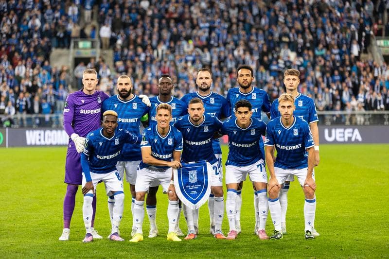 Football. UEFA Conference League. Lech Poznan - Rapid Wien. 02.10.2025