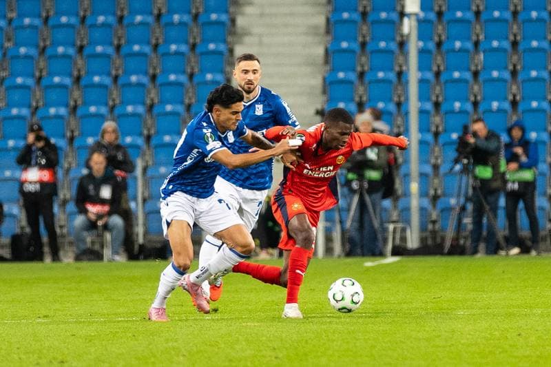 Football. UEFA Conference League. Lech Poznan - Rapid Wien. 02.10.2025