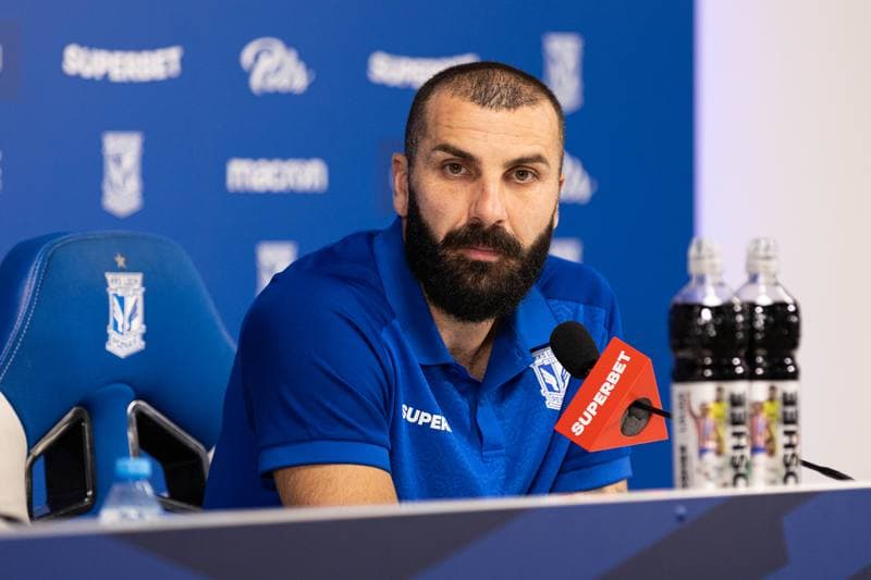 Football. Lech Poznan. Press Conference. 20.08.2025