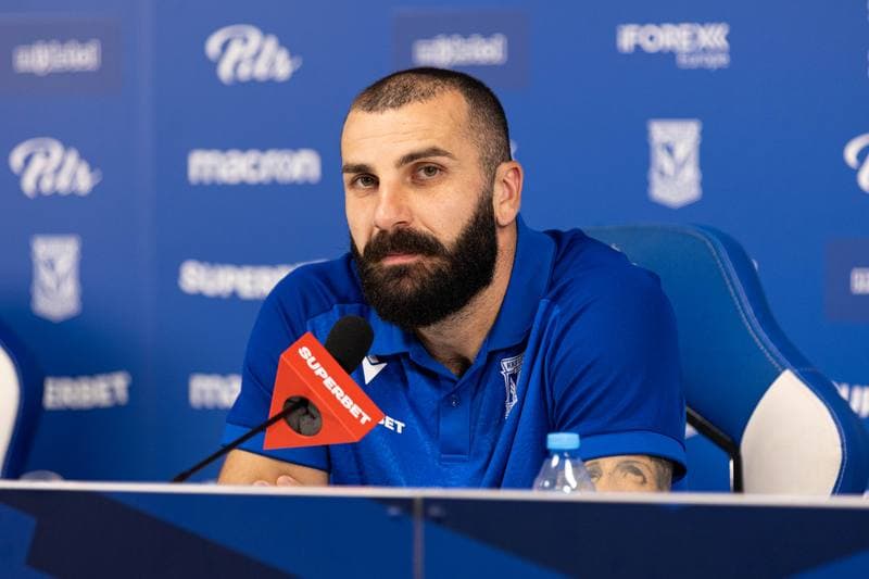 Football. Lech Poznan. Press Conference. 20.08.2025