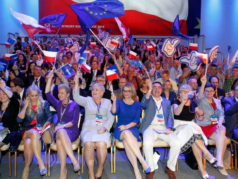 Civic Platform. Katowice. Press Conference. 23.05.2014