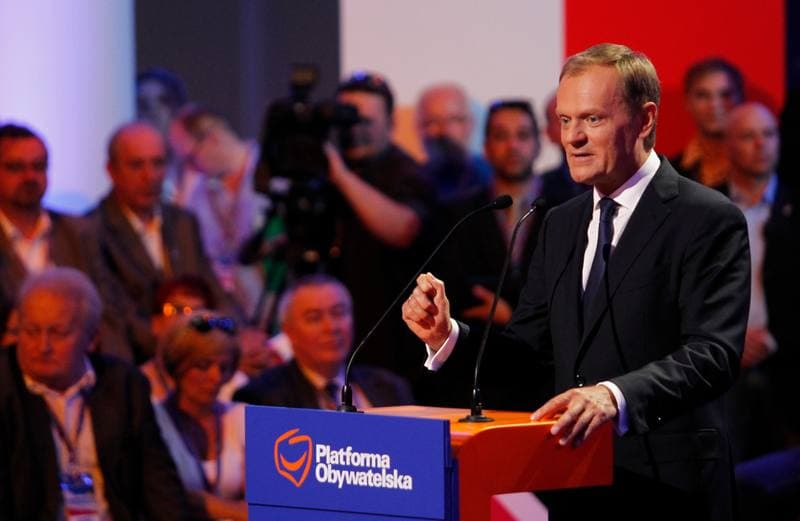 Civic Platform. Katowice. Press Conference. 23.05.2014