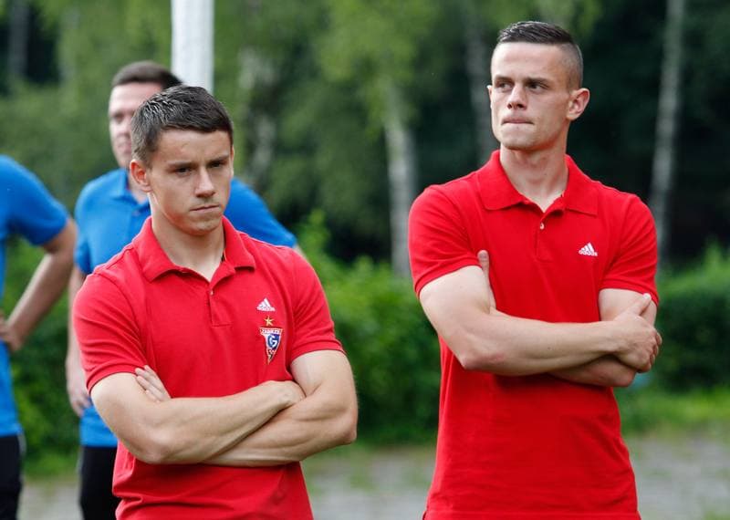 Football. Gornik Zabrze. Press Conference. 15.07.2014
