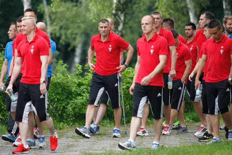 Football. Gornik Zabrze. Press Conference. 15.07.2014