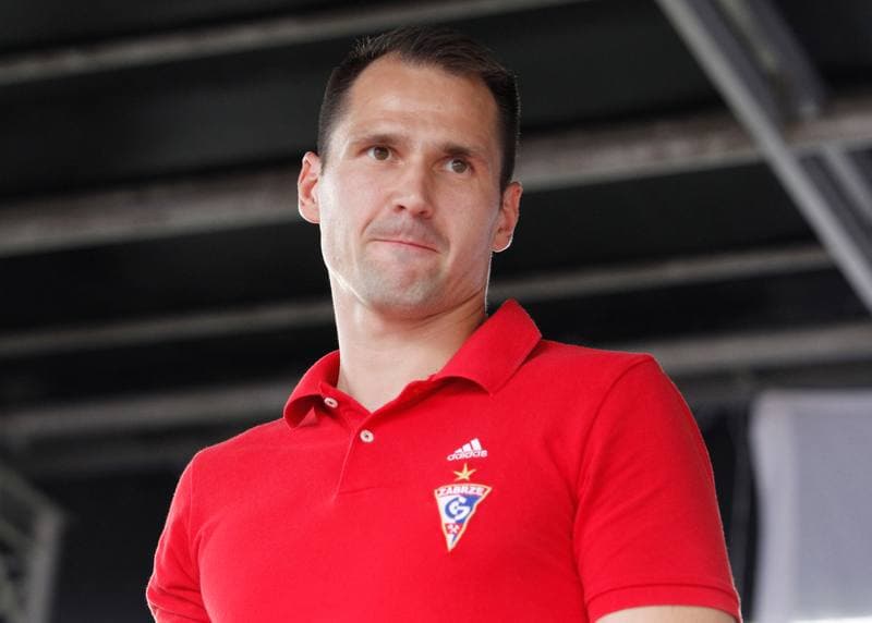 Football. Gornik Zabrze. Press Conference. 15.07.2014