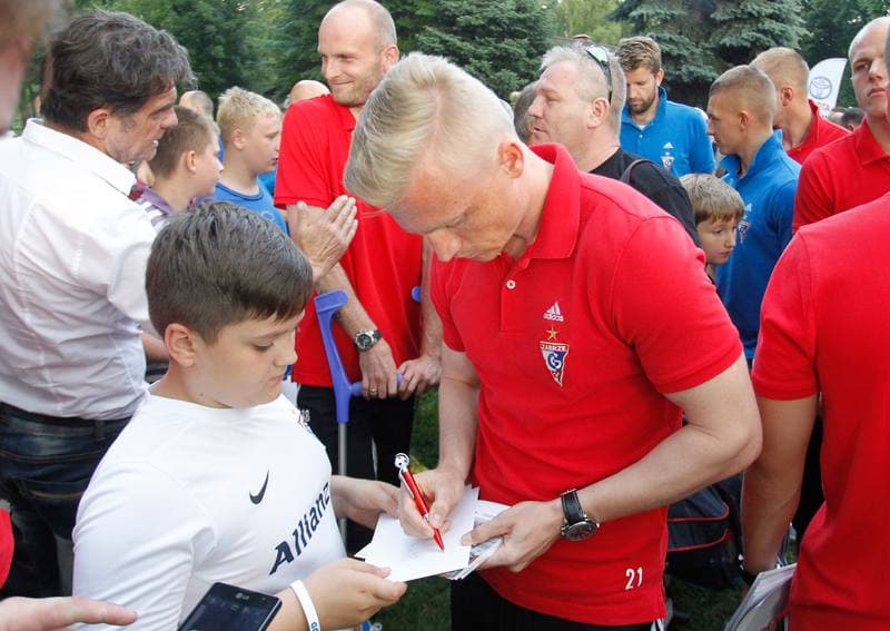 Football. Gornik Zabrze. Press Conference. 15.07.2014