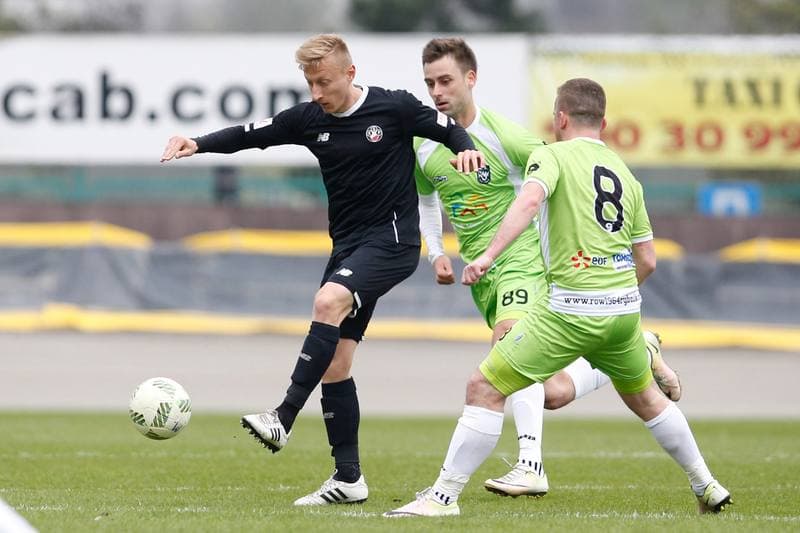 Football. II Liga. ROW Rybnik - Polonia Warszawa. 15.04.2017